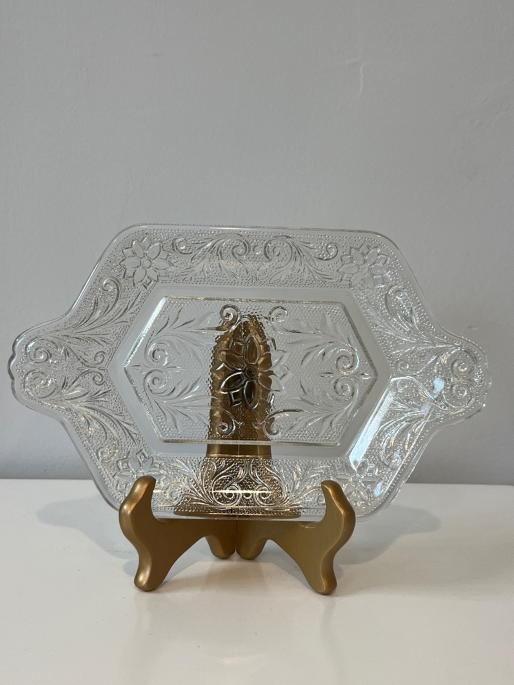 Vintage Indiana Glass Clear Trinket Dish